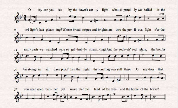 Star-Spangled Banner music